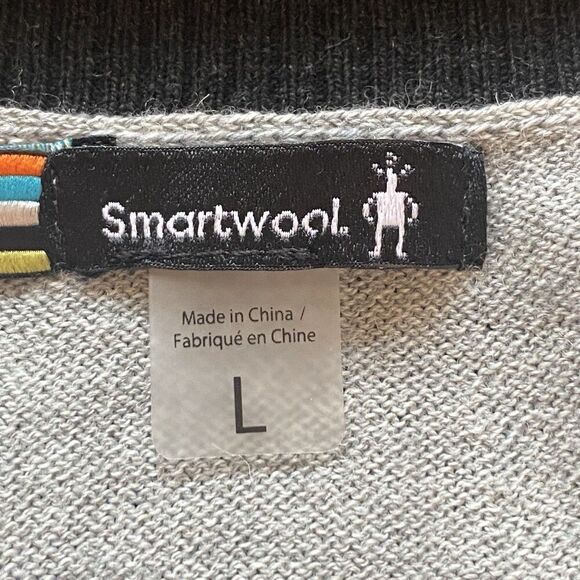 Smartwool Women’s Edgewood Colorblock Crew Sweater Size L SW016649 Merino Blend - Picture 3 of 10